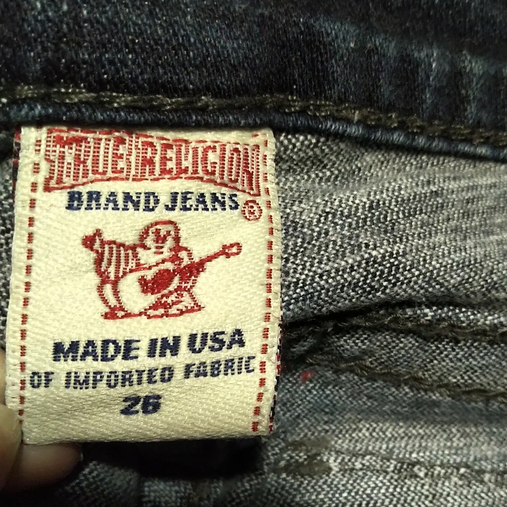 True Religion Skinny Dark Blue Jeans - Size 26